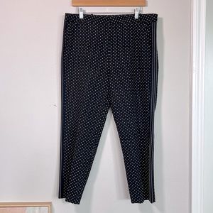 ZARA BLACK AND WHITE POLKA DOT TROUSERS